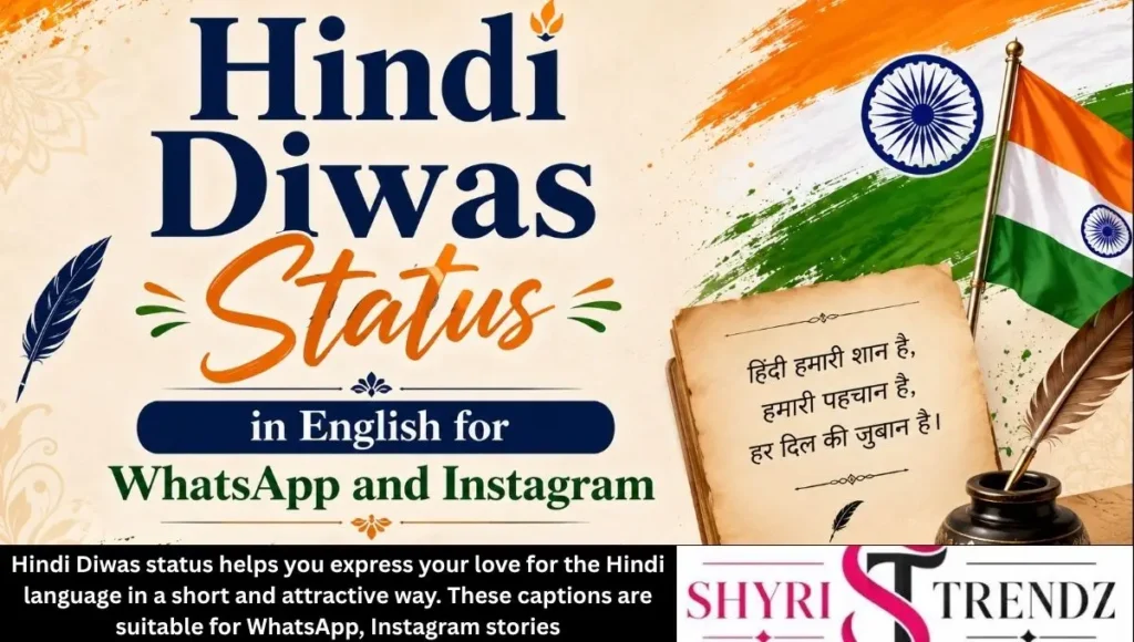 Hindi Diwas Status in English for WhatsApp and Instagram