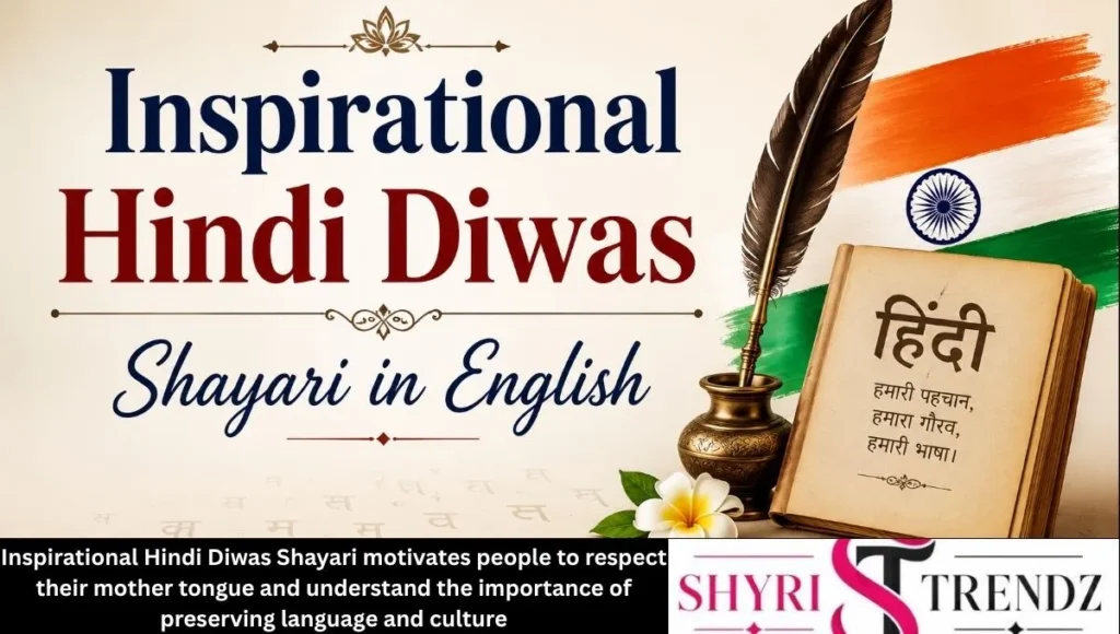 Inspirational Hindi Diwas Shayari in English