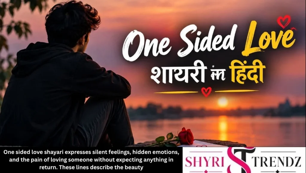 One Sided Love Shayari in Hindi