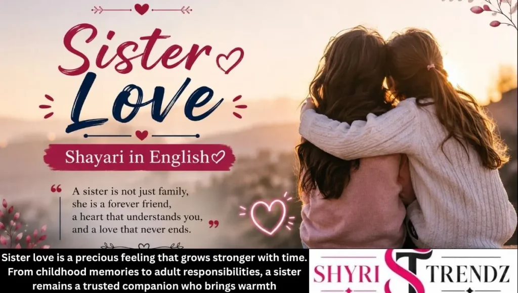 Sister Love Shayari in English